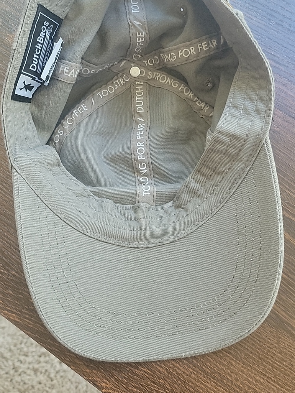 Dutch Bros Olive Green Cotton Oregon State Cap with Logo Tag - Picture 2 of 6
